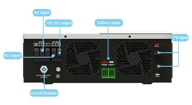 MPPT гибридный солнечный инвертор PRO 3.6KW-6.2KW преимущества