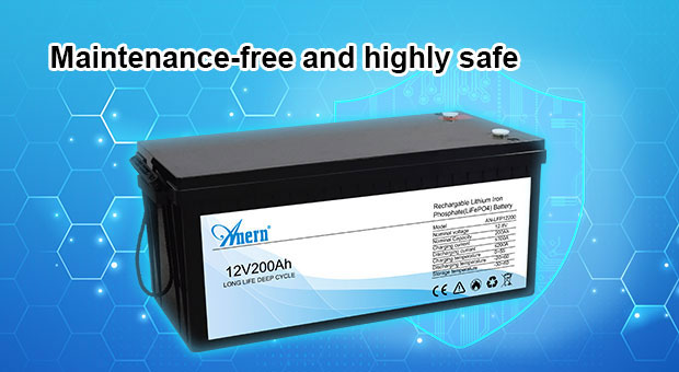 AN-LFP Преимущества литиевой батареи серии 12.8V200AH
