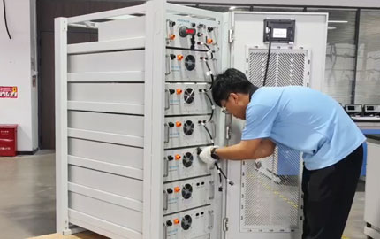 Установка коммерческой системы хранения энергии на литиевой батарее 60KWH 12
